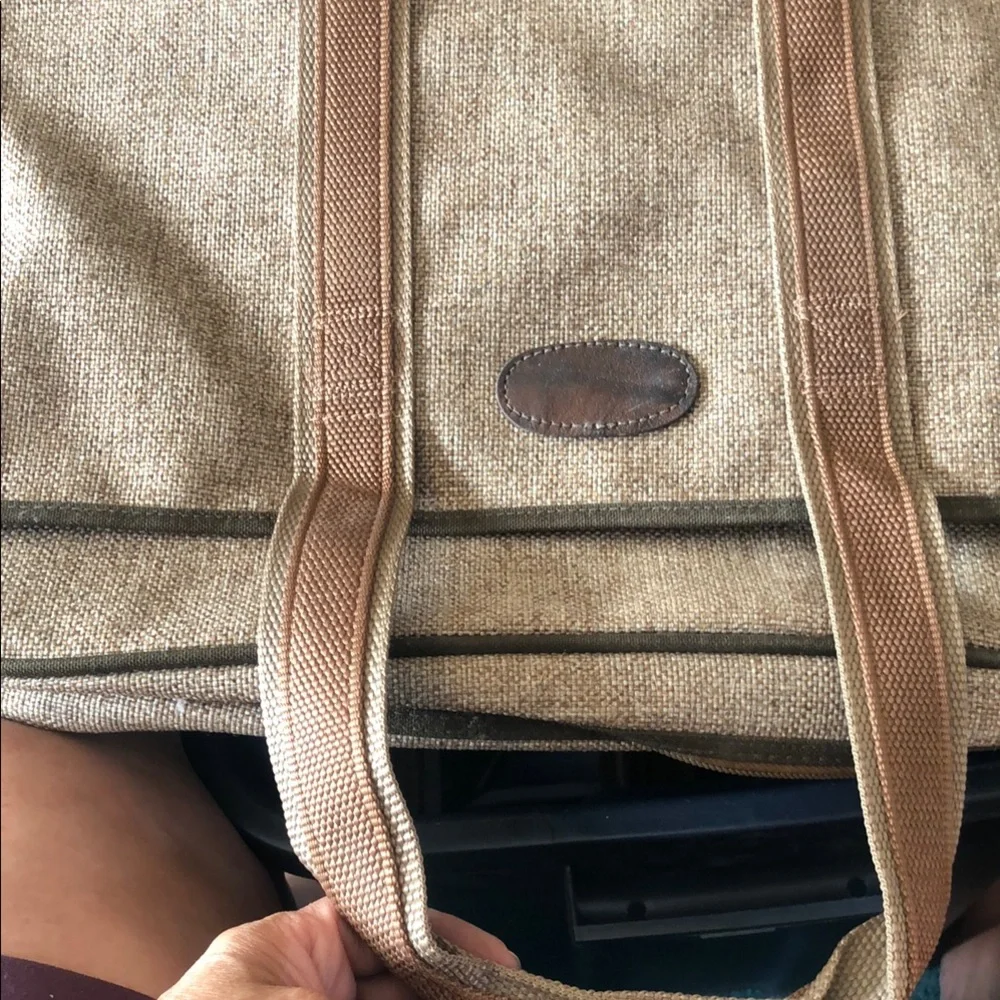 Pegasus Brown Canvas Travel Tote Bag by